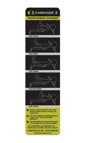 Concept rowing machine label - concept, 2