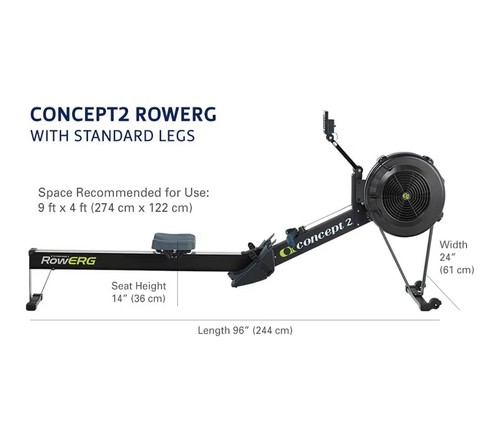 Concept2 rowerg with standing - rowerg,