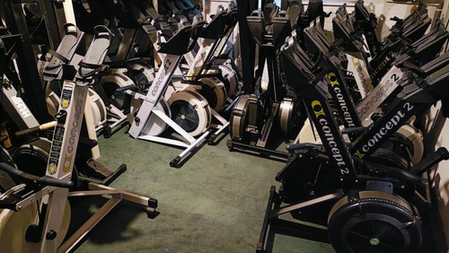 Serviced black concept rower - black,